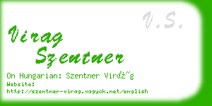 virag szentner business card